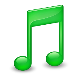 Sidebar Music Green Icon 256x256 png